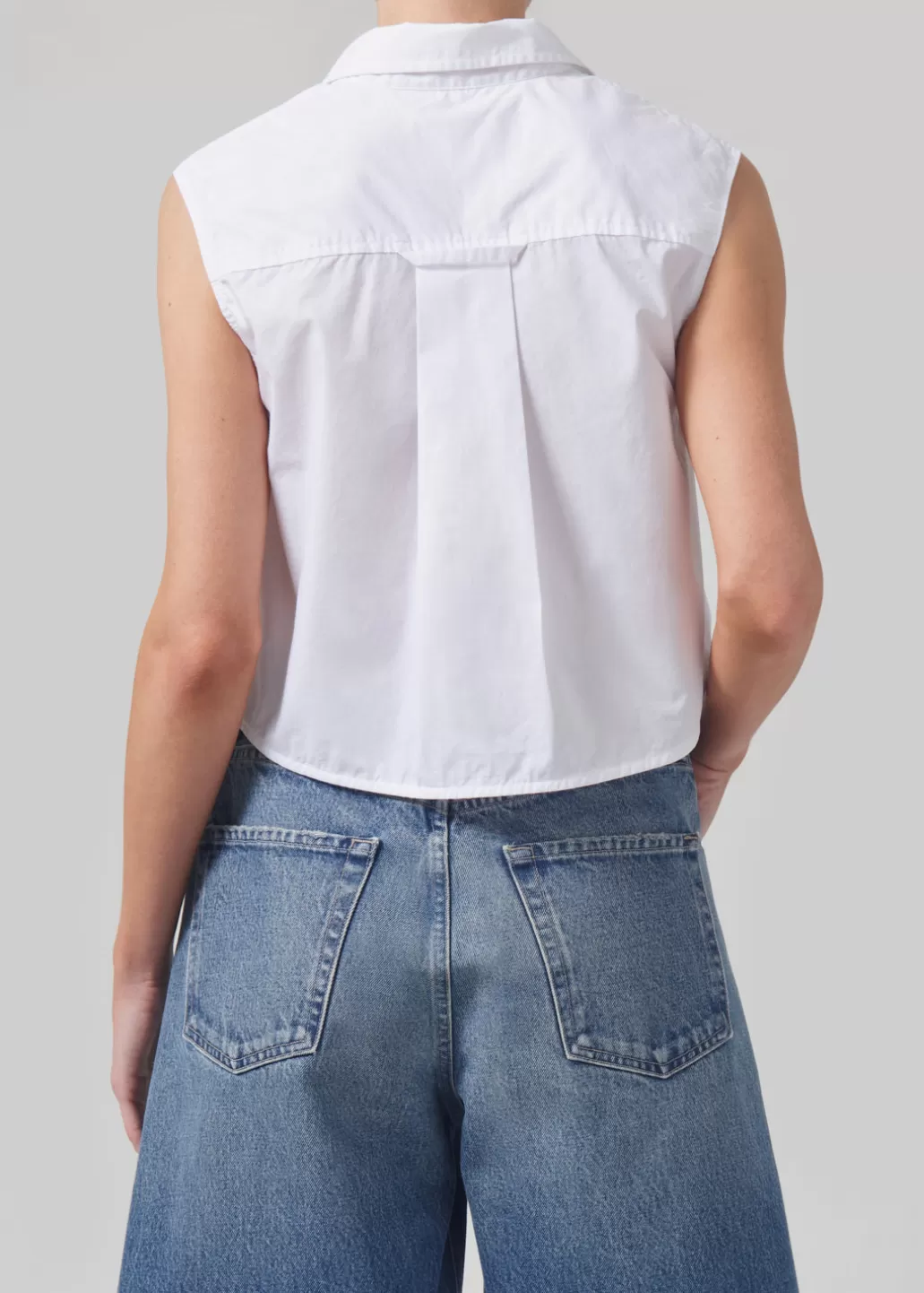 Citizens Of Humanity Anders Sleeveless Crop White Flash Sale