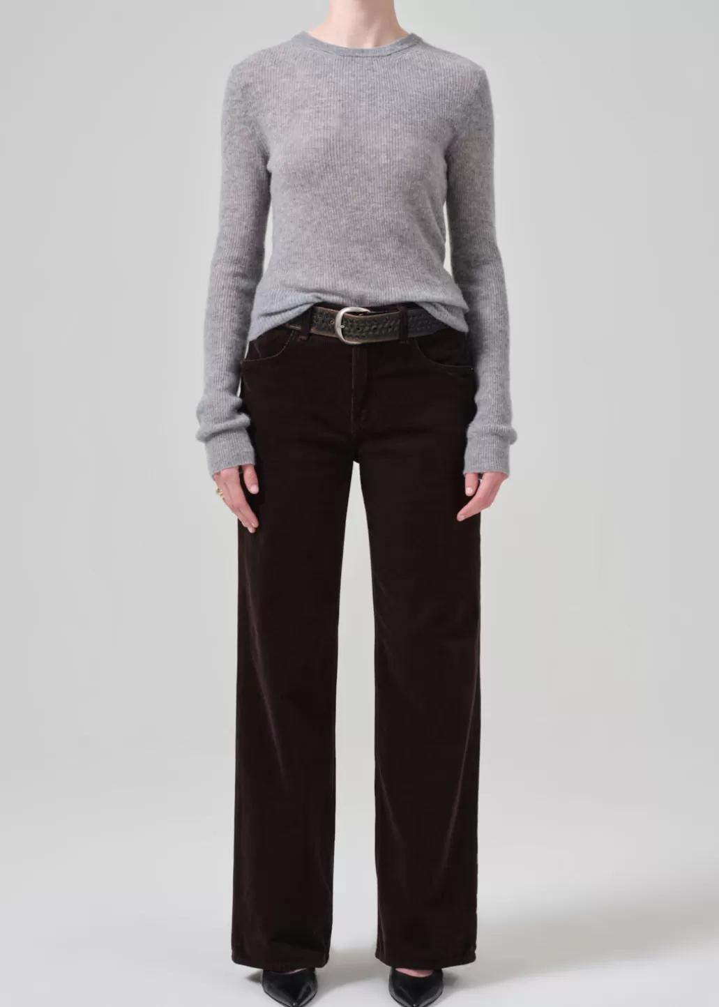 Citizens Of Humanity Annina High Rise Wide Leg 33" Corduroy Clove Shop