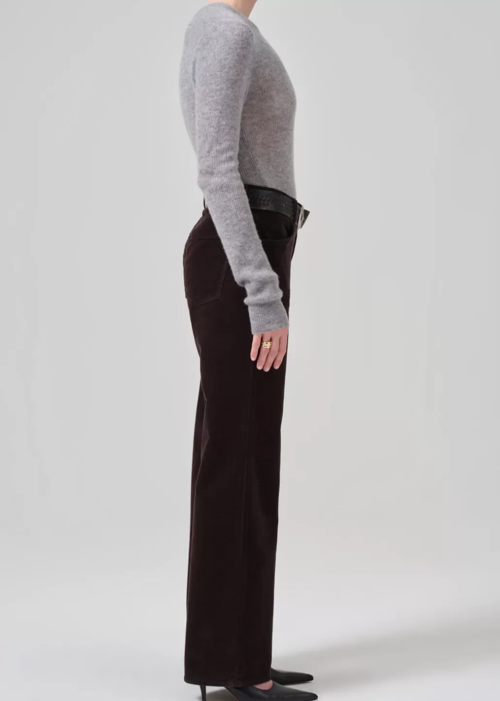 Citizens Of Humanity Annina High Rise Wide Leg 33" Corduroy Clove Shop