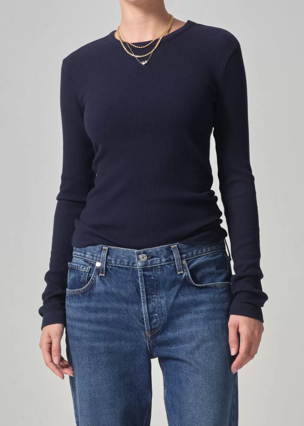 Citizens Of Humanity Bina Crewneck Navy Cheap