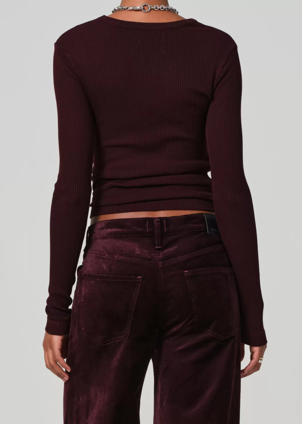 Citizens Of Humanity Bina Crewneck Burgundy Clearance