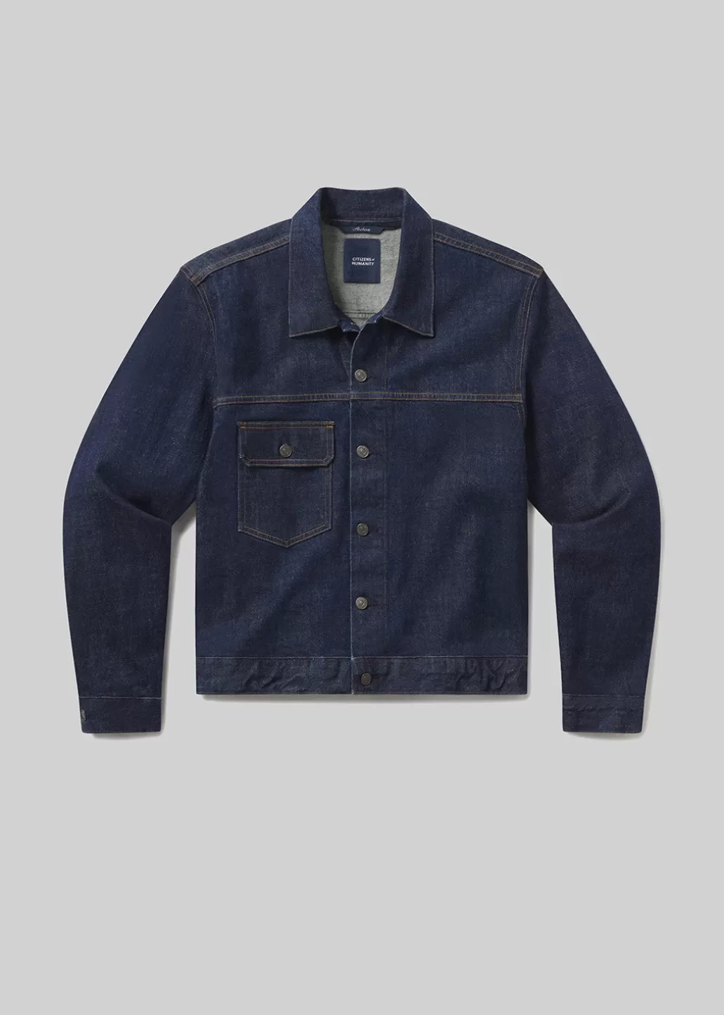 Citizens Of Humanity Box Denim Jacket Crosshatch Outlet