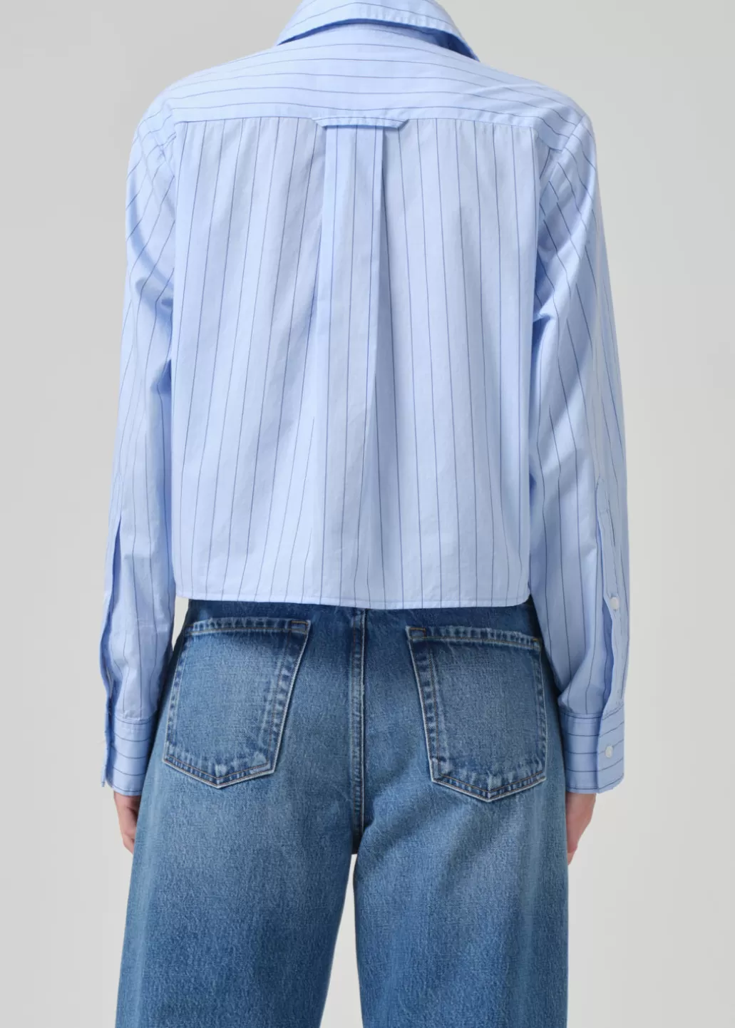 Citizens Of Humanity Fino Cropped Shirt Ellis Stripe Cheap