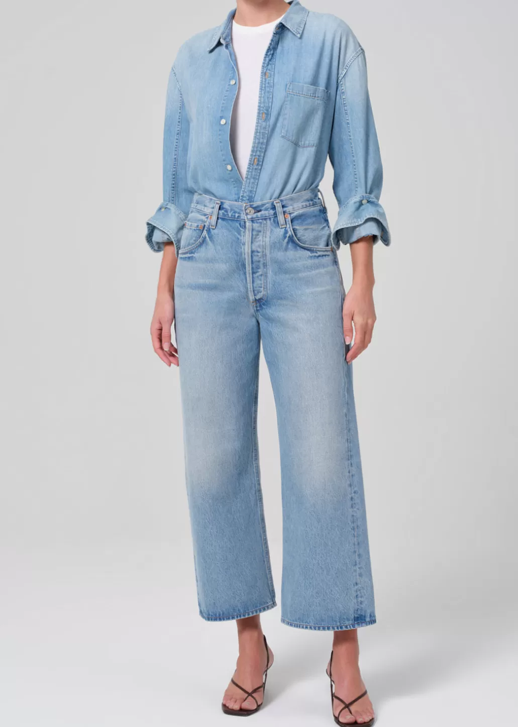 Citizens Of Humanity Gaucho Vintage Wide Leg Misty Cheap