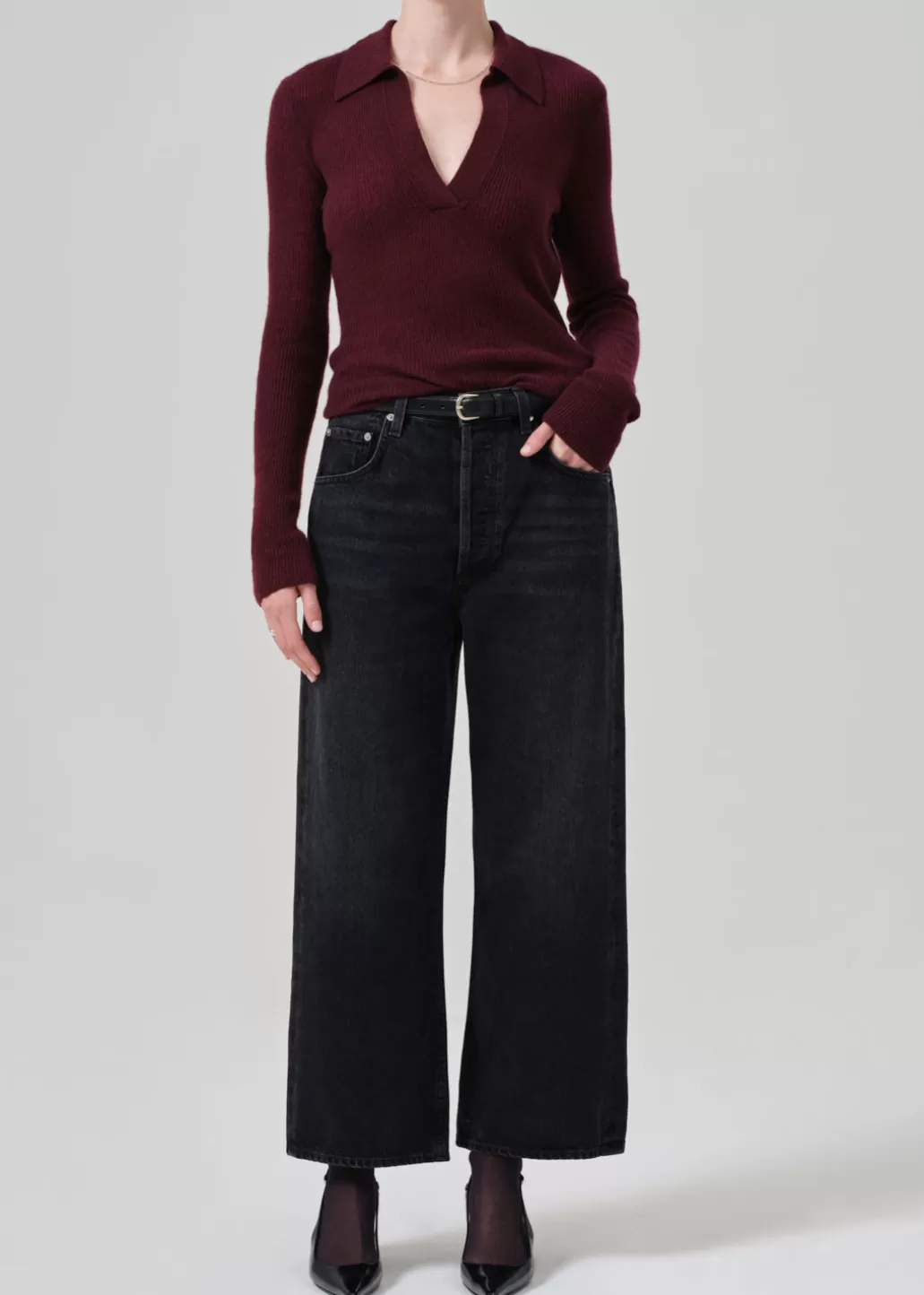 Citizens Of Humanity Gaucho Vintage Wide Leg Stonington Cheap