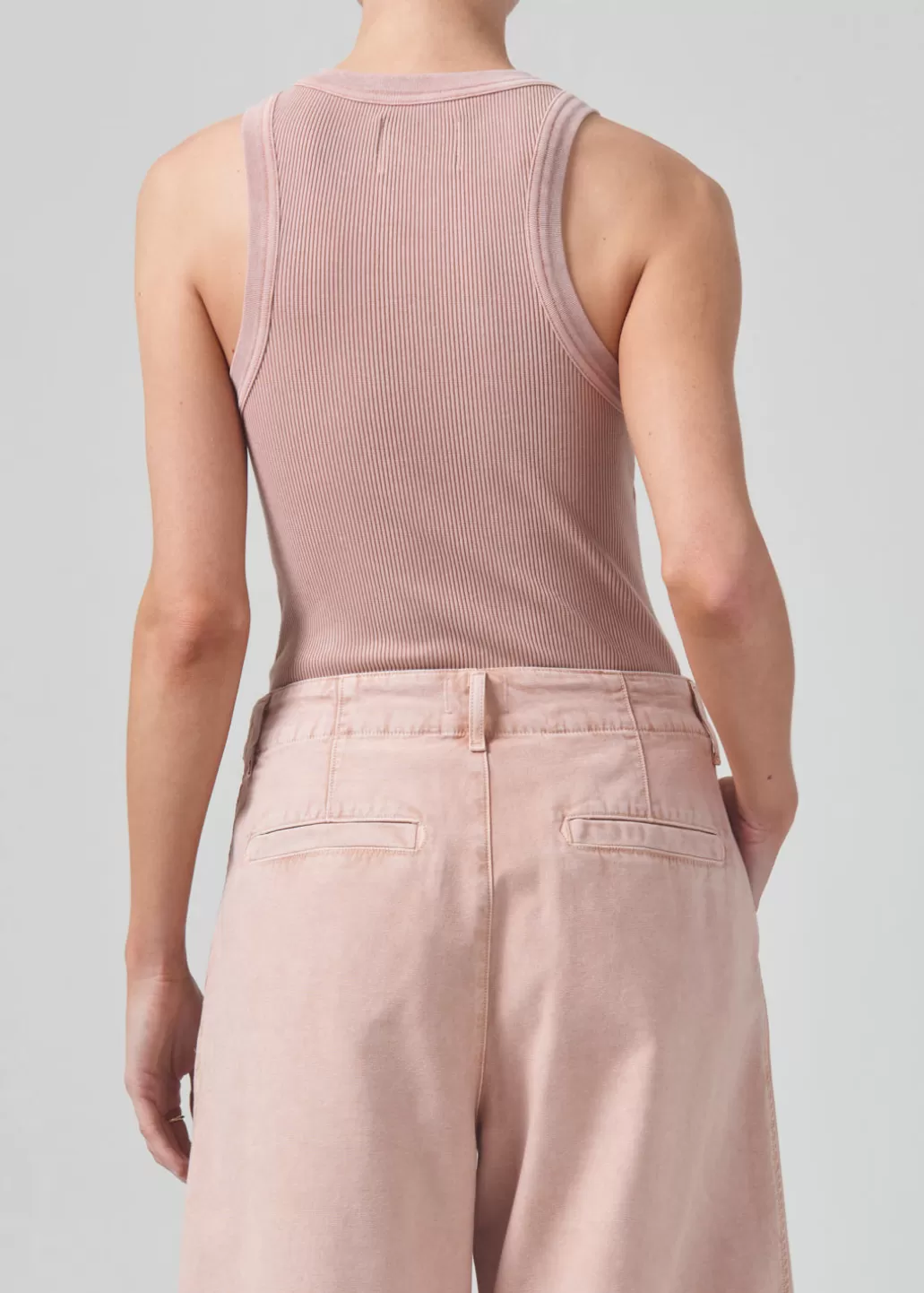 Citizens Of Humanity Isabel Rib Tank Mineral Rose Outlet