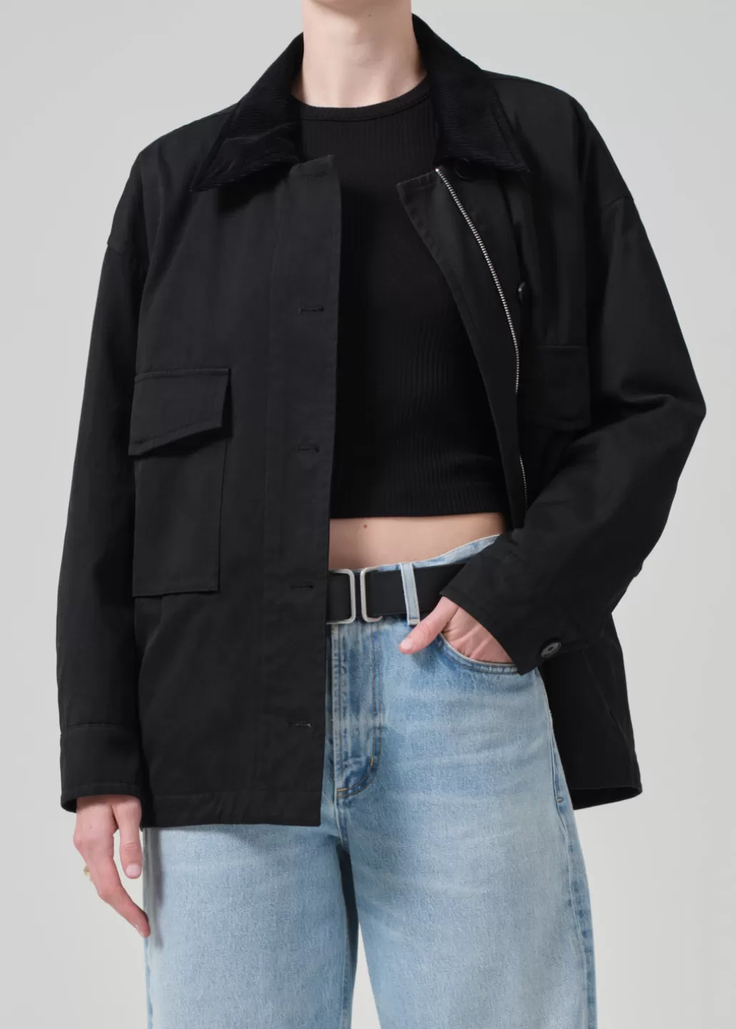 Citizens Of Humanity Leida Barn Coat Black Cheap