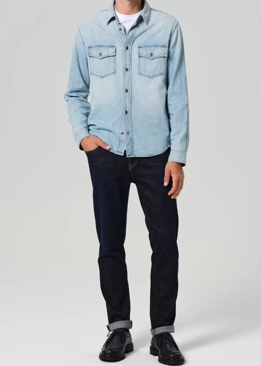 Citizens Of Humanity London Tapered Slim Cashmere Denim Falcon Outlet