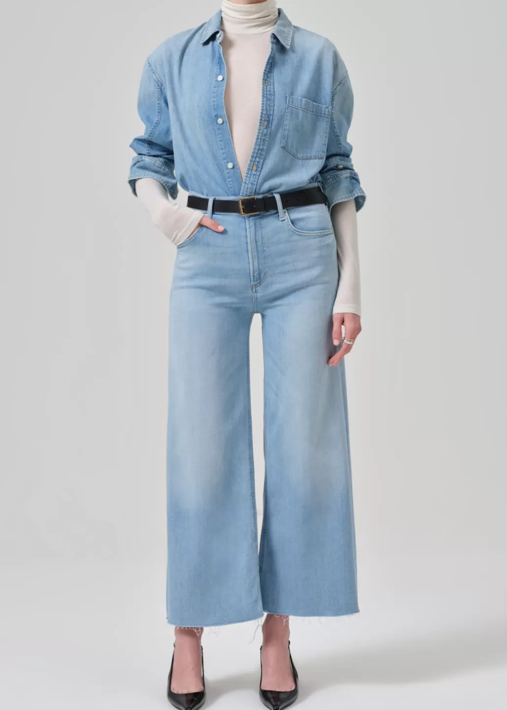 Citizens Of Humanity Lyra Wide Leg Crop Marquee Online