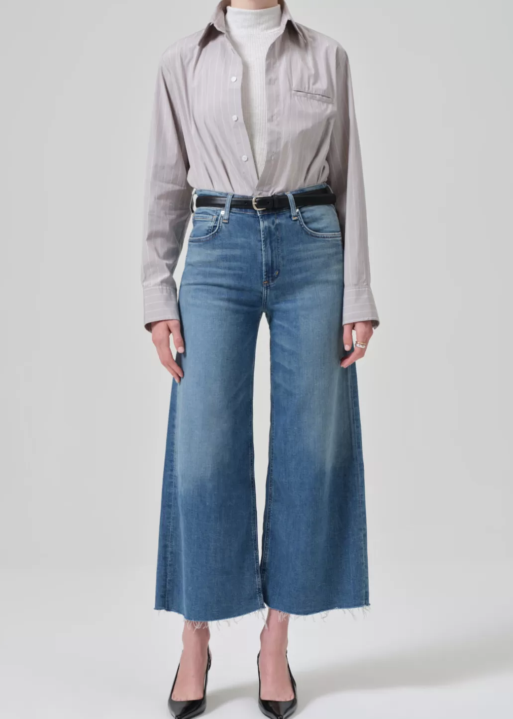 Citizens Of Humanity Lyra Wide Leg Crop Abliss Shop