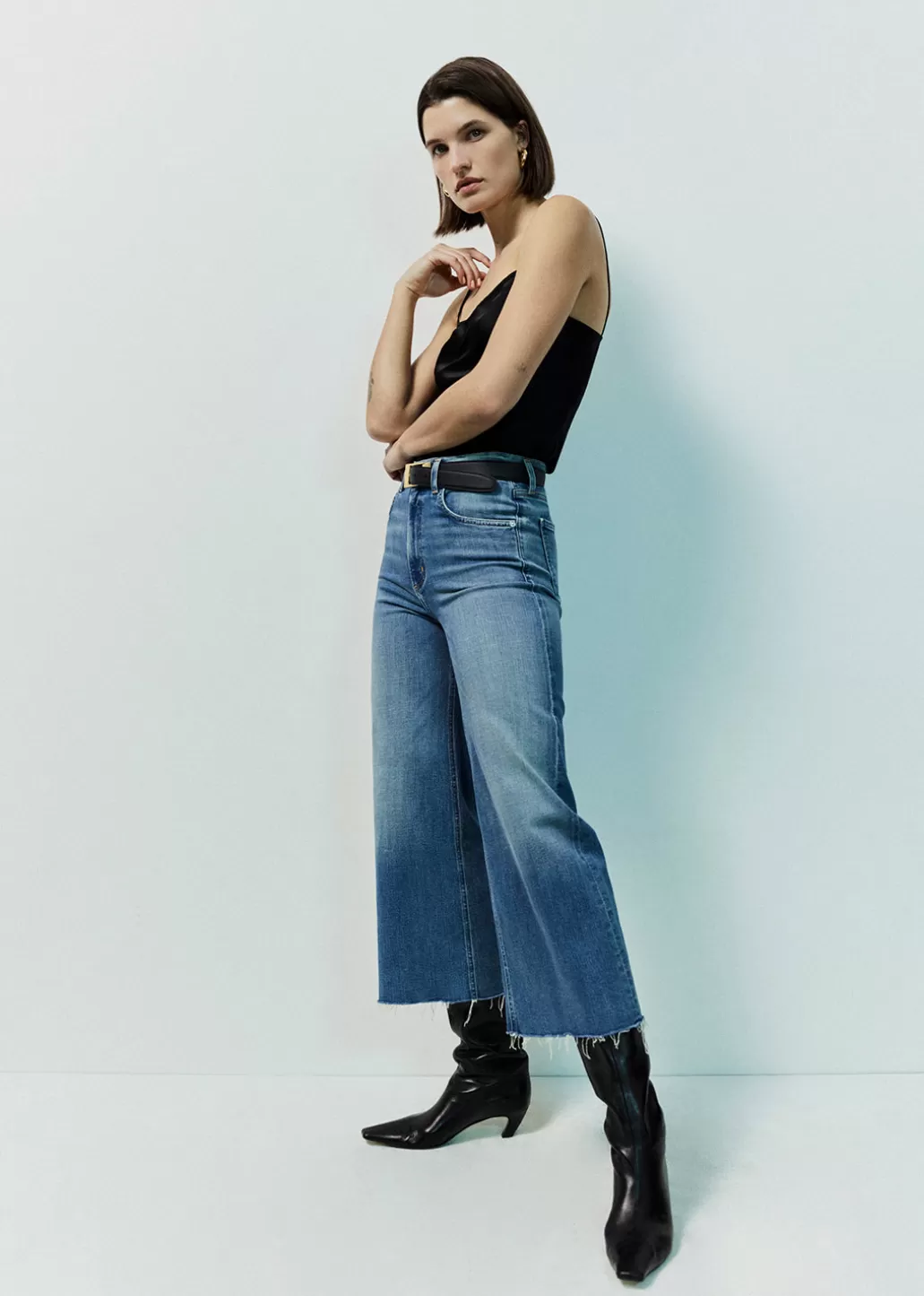 Citizens Of Humanity Lyra Wide Leg Crop Abliss Shop