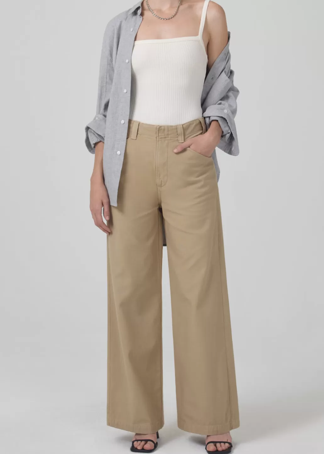 Citizens Of Humanity Paloma Utility Trouser Khaki Classic Outlet