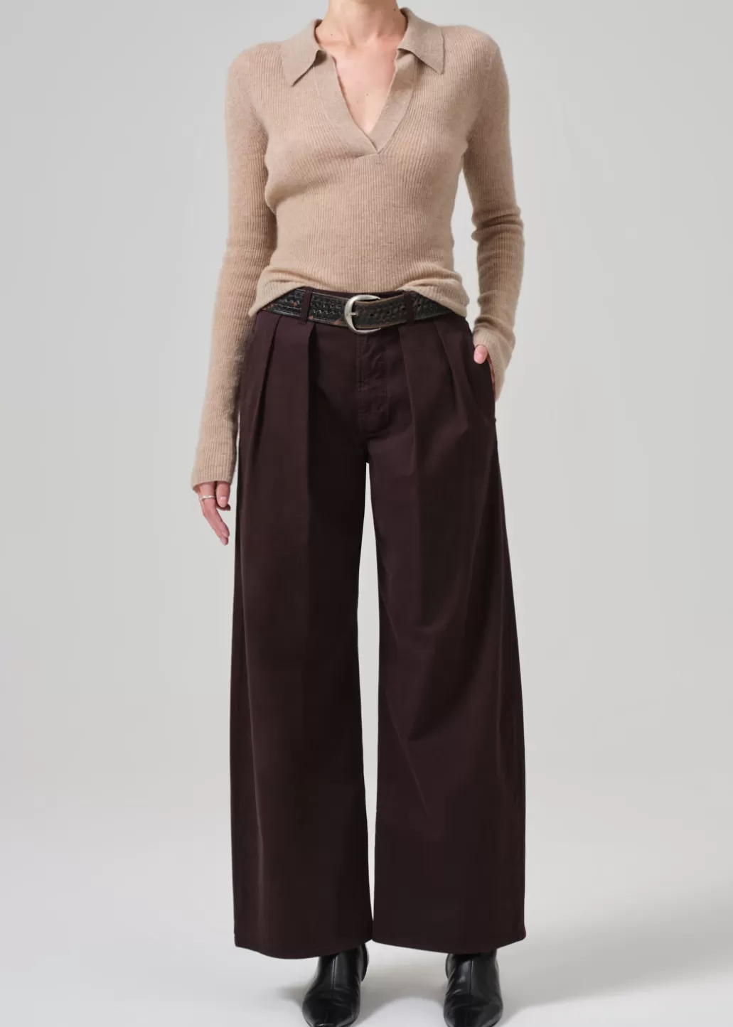 Citizens Of Humanity Petra Pleated Trouser Clove Cheap