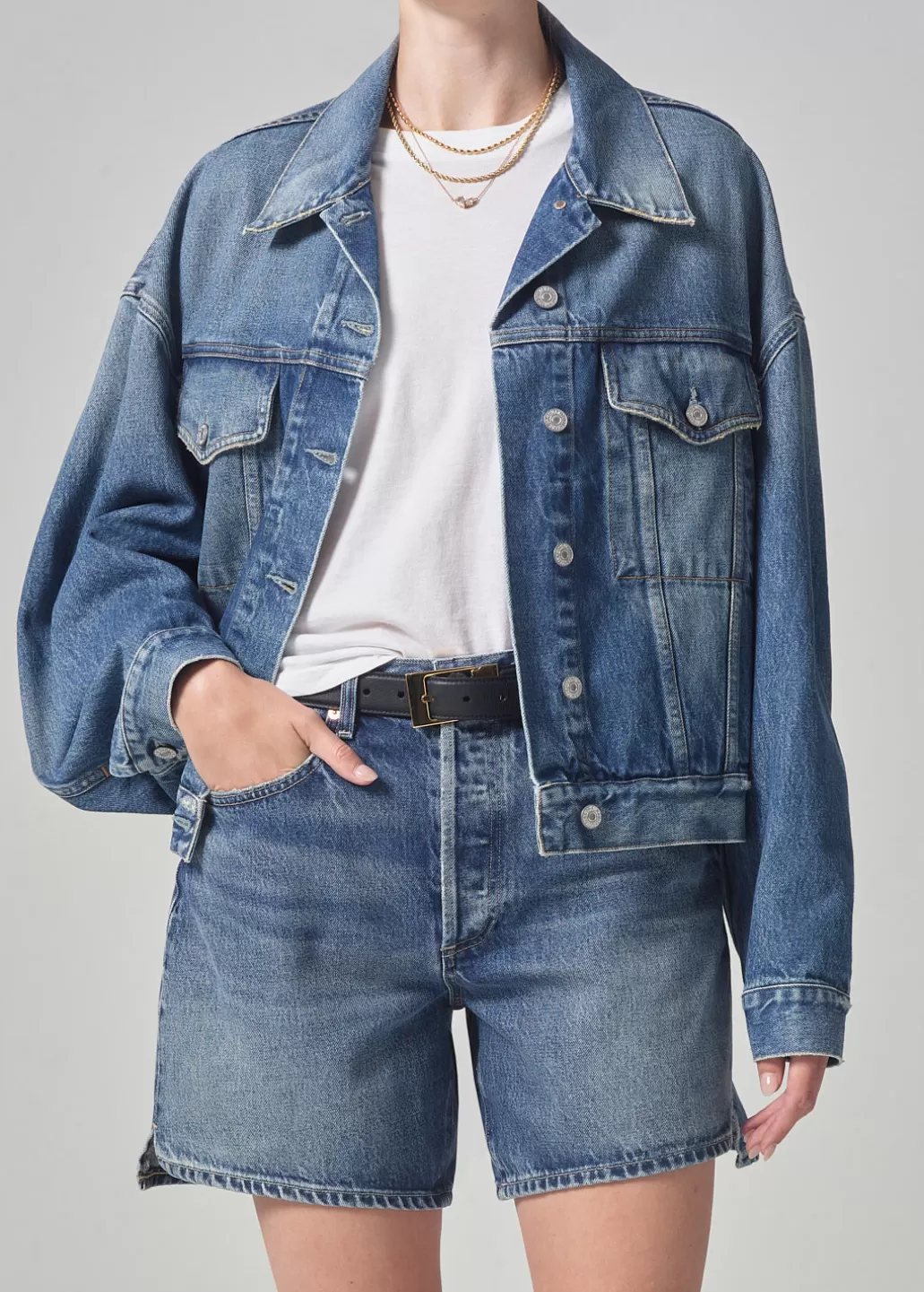 Citizens Of Humanity Quira Puff Denim Jacket Discount