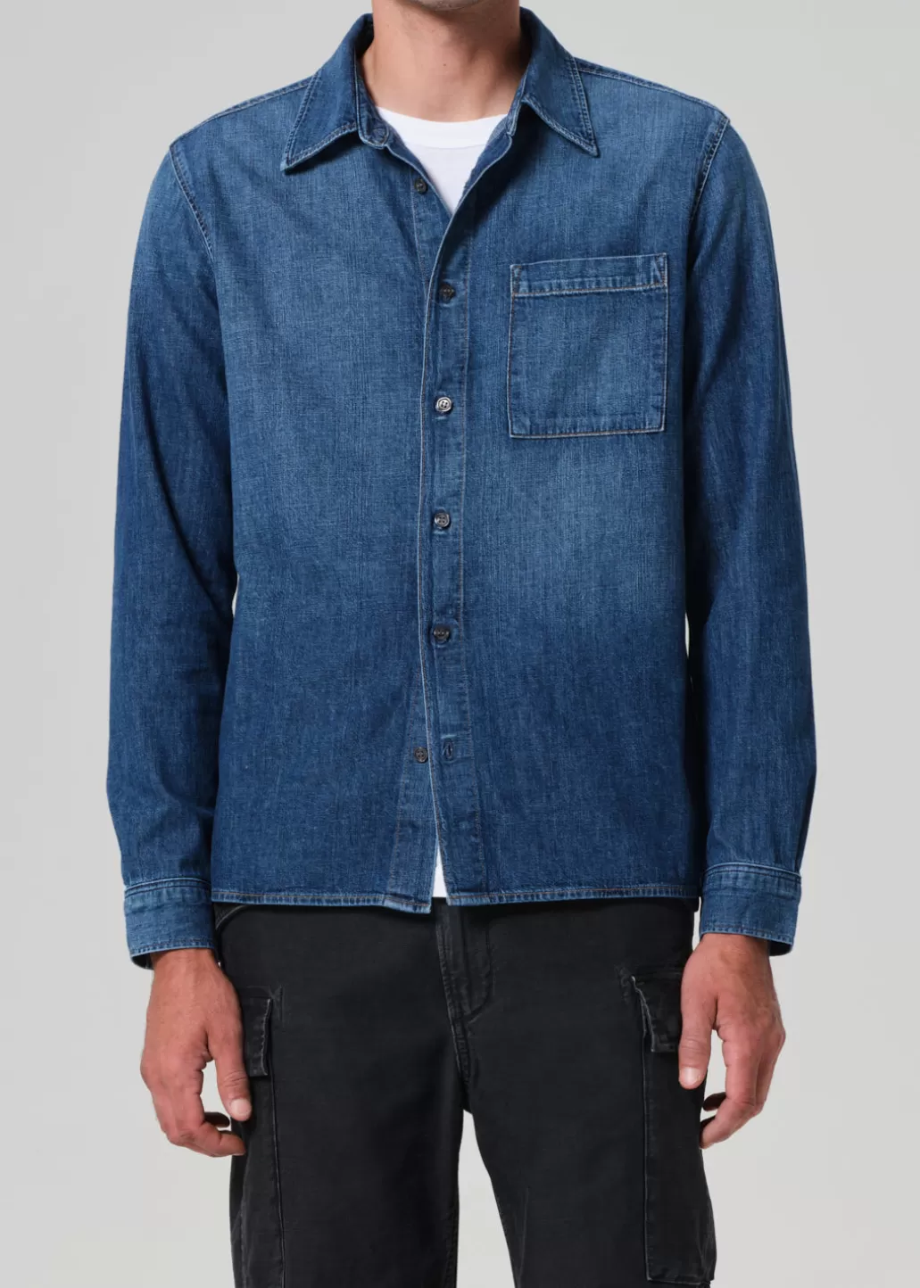 Citizens Of Humanity Rework Shirt Chambray Nile Best Sale